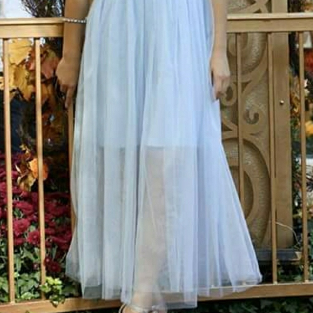 Strapless Light Blue Dress - Picture 2 of 3